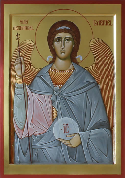 Icon of St. Archangel Gabriel by Anna Gouriev-Pokrovsky