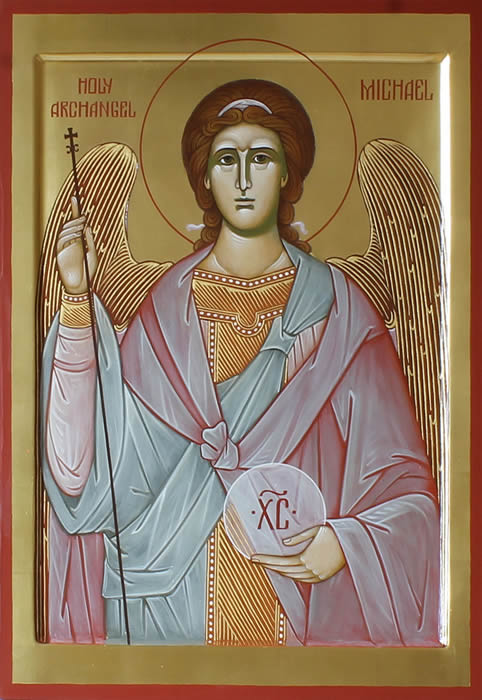 Icon of St. Archangel Michael by Anna Gouriev-Pokrovsky