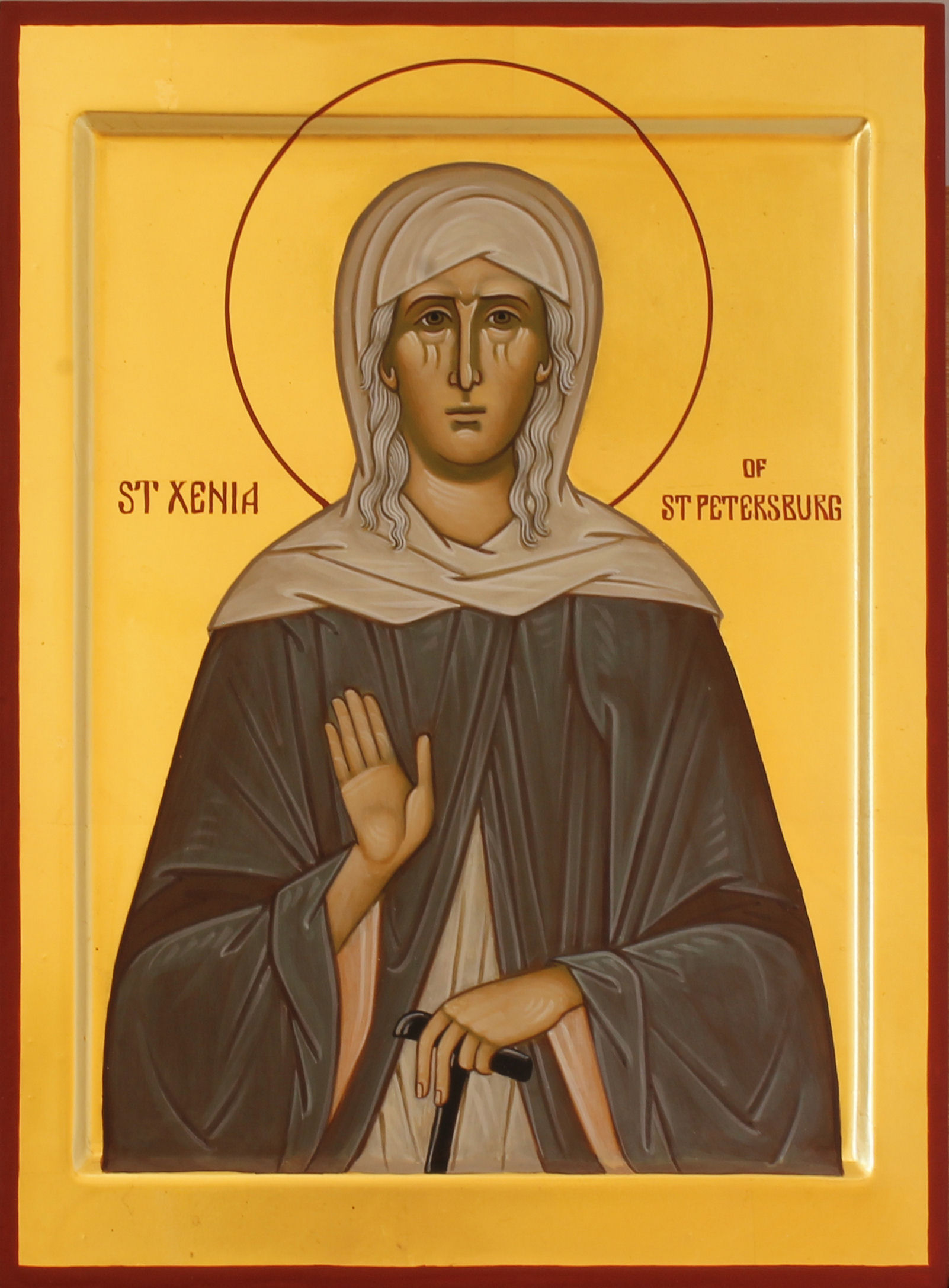 St. Xenia of St-Petersburg by Anna Gouriev-Pokrovsky