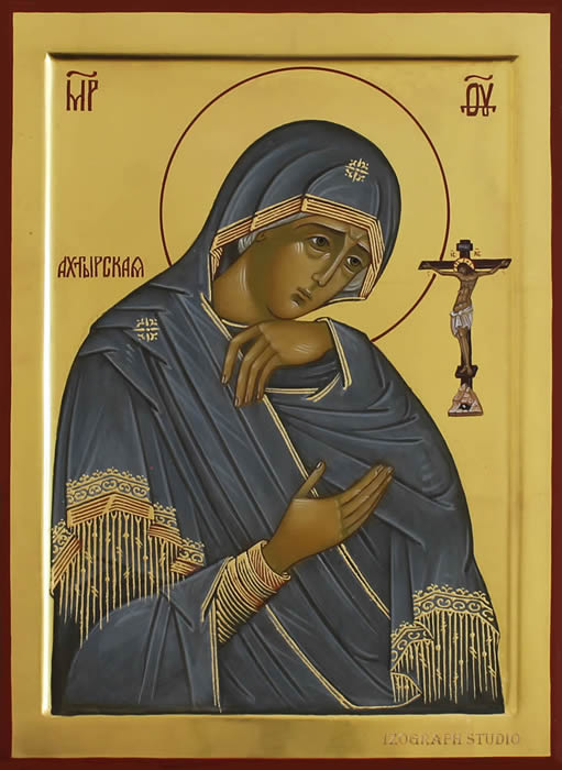 icon of Mother-of-God-of-Achtyrka by Anna Gouriev-Pokrovsky