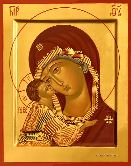 Icon of Mother-of-God by Anna Gouriev-Pokrovsky