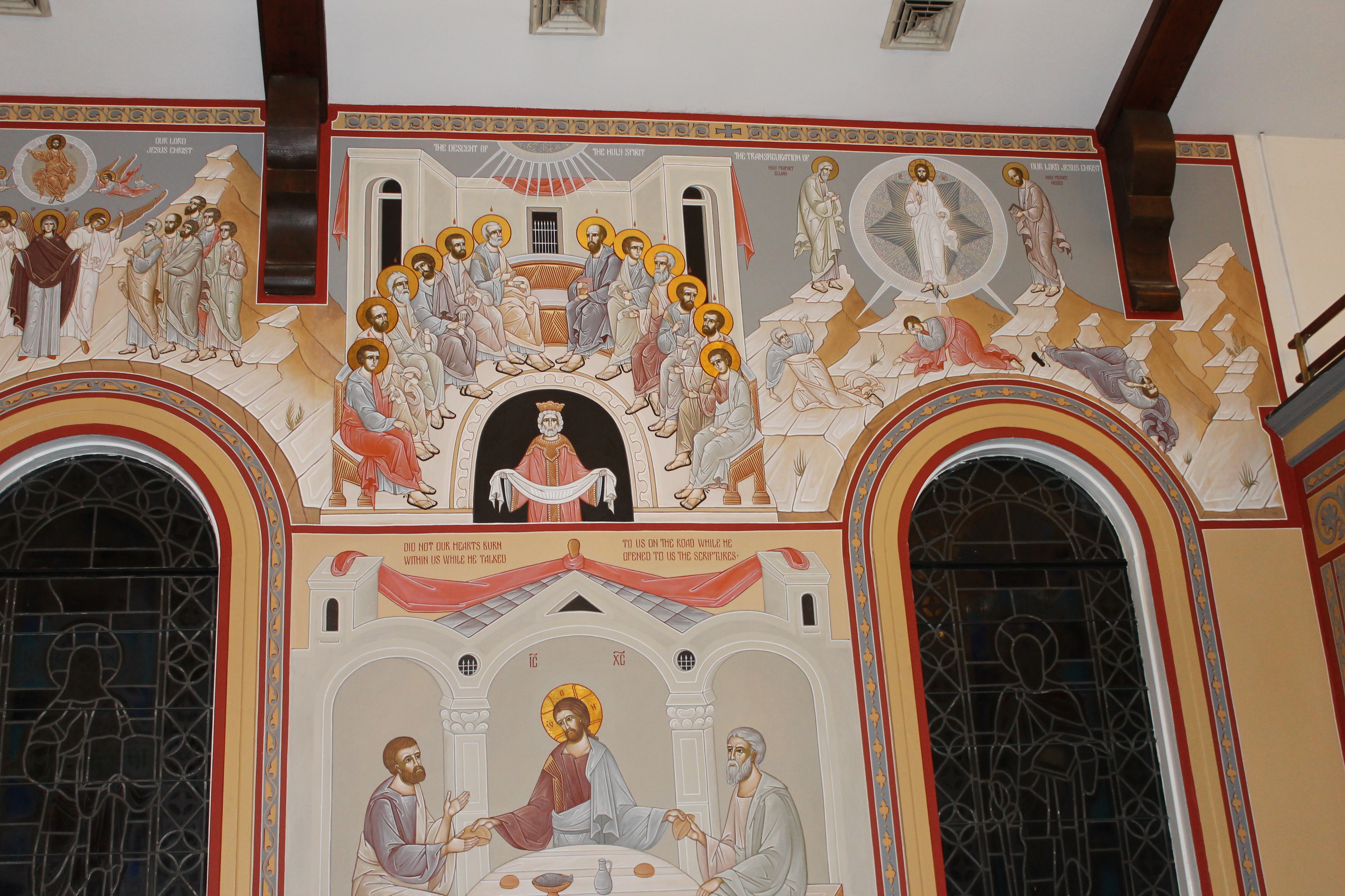 The north wall 2 - St. Nicholas Orthodox Church Salem MA by Anna Gouriev-Pokrovsky