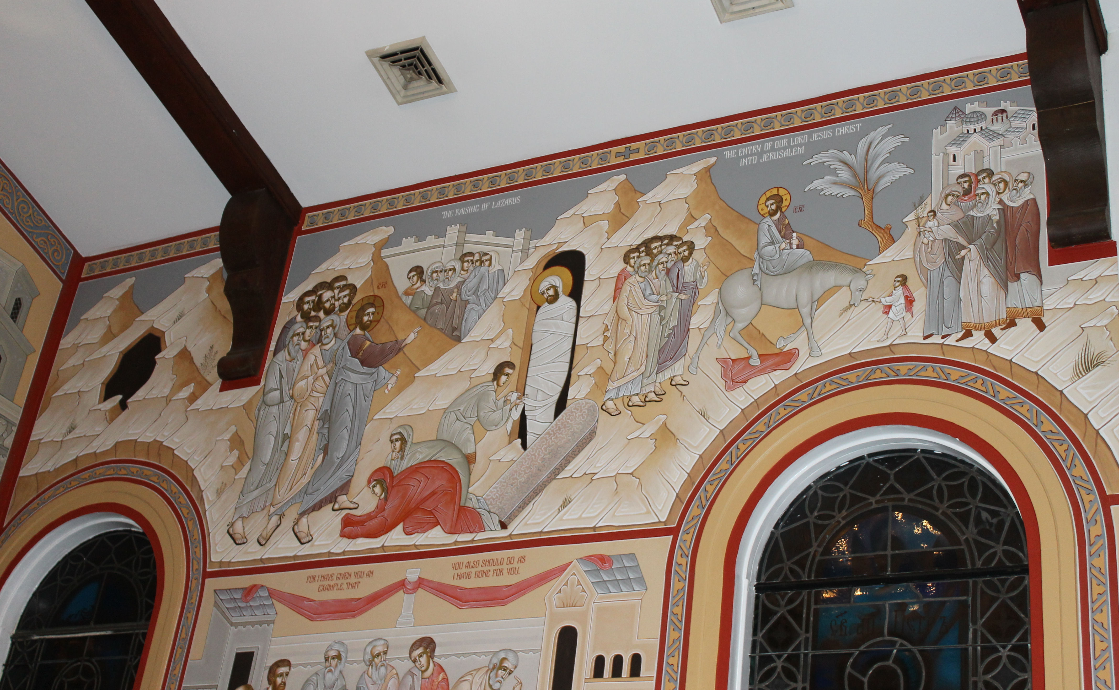 The south wall 1 - St. Nicholas Orthodox Church Salem MA by Anna Gouriev-Pokrovsky